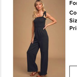 Women's black jumpsuit